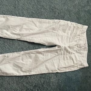 Frank & Eileen white utility pants size 10